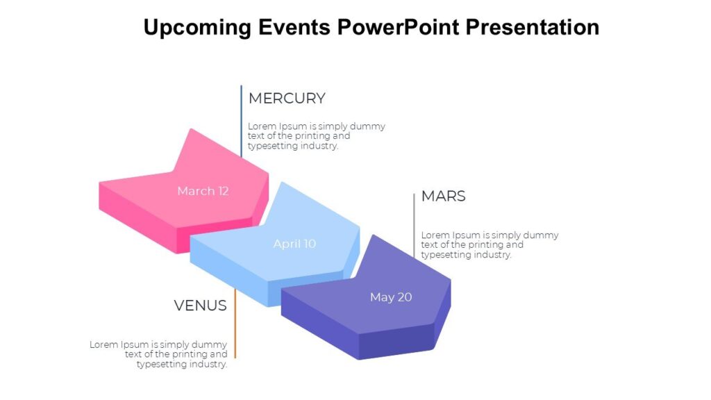 Upcoming Events PowerPoint Presentation : 100% Editable PPTx